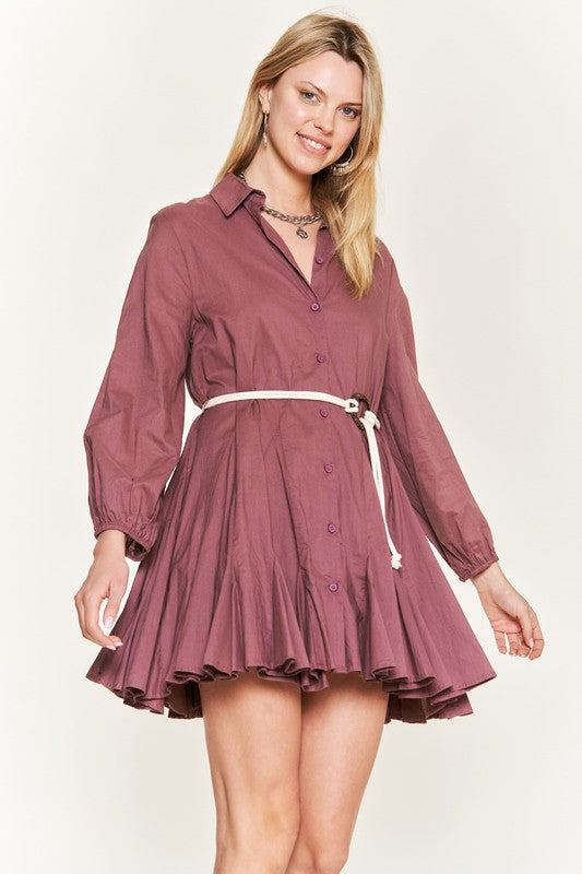 Flare Shirt Dress