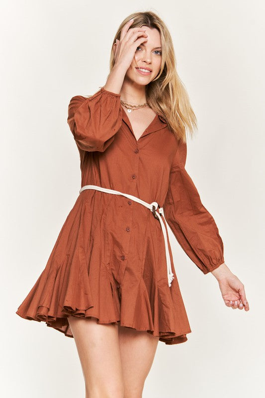 Flare Shirt Dress