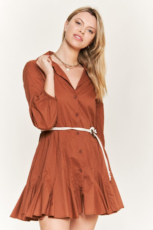 Flare Shirt Dress