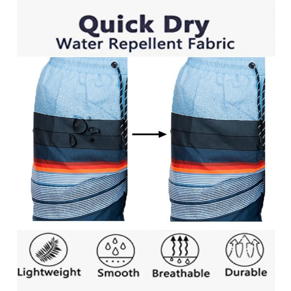 Men's Swim Shorts Blue/Striped