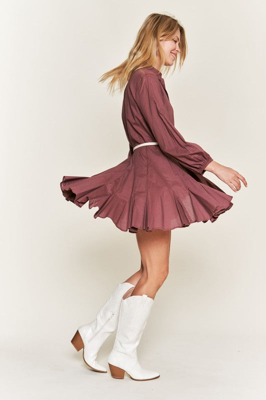 Flare Shirt Dress