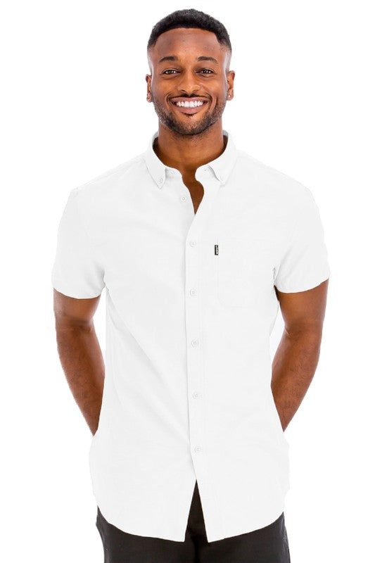 Men's Short Sleeve Button-up Shirt