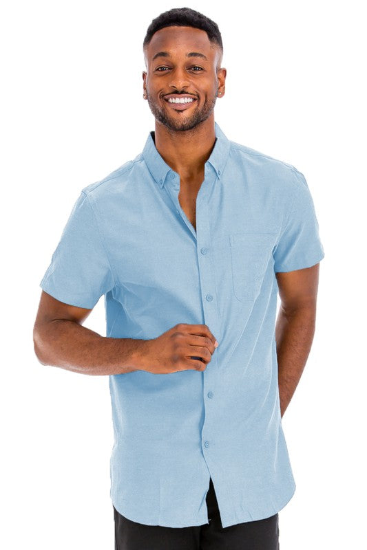 Men's Short Sleeve Button-up Shirt