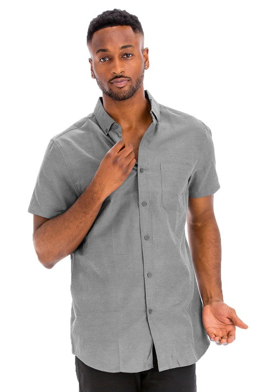 Men's Short Sleeve Button-up Shirt
