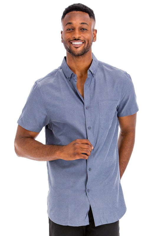 Men's Short Sleeve Button-up Shirt