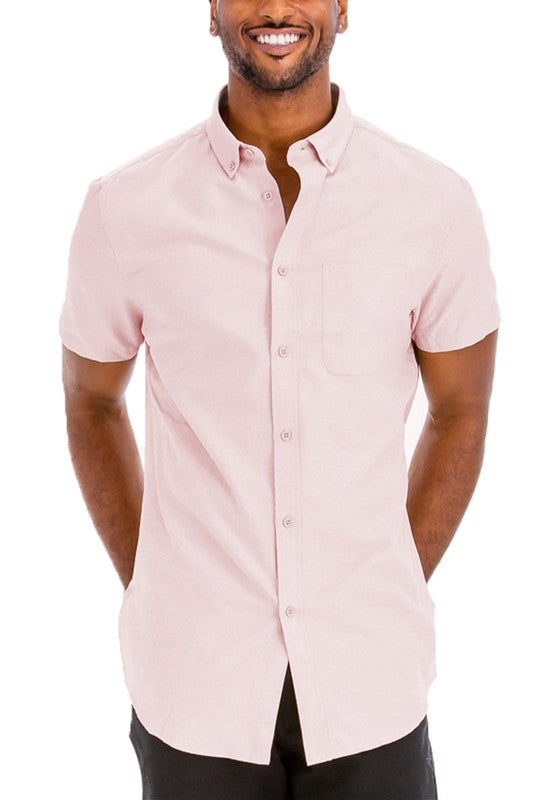 Men's Short Sleeve Button-up Shirt