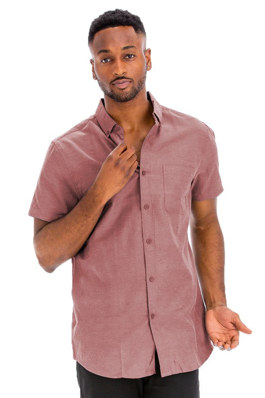Men's Short Sleeve Button-up Shirt