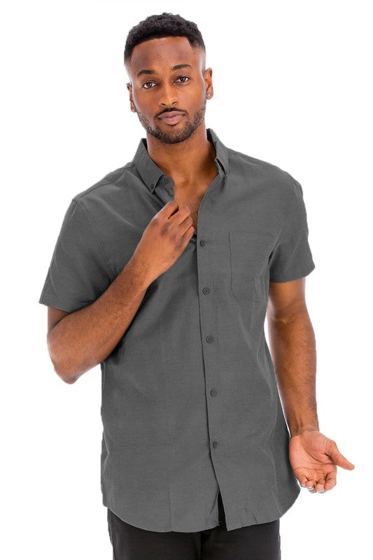 Men's Short Sleeve Button-up Shirt