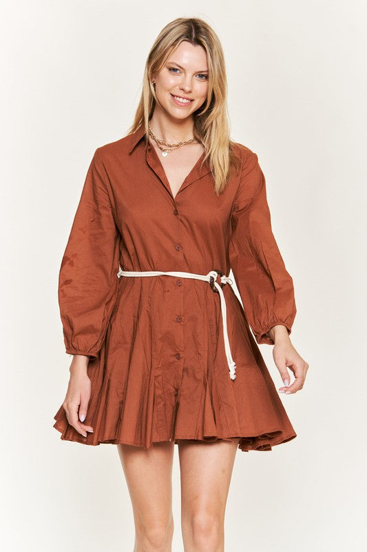 Flare Shirt Dress
