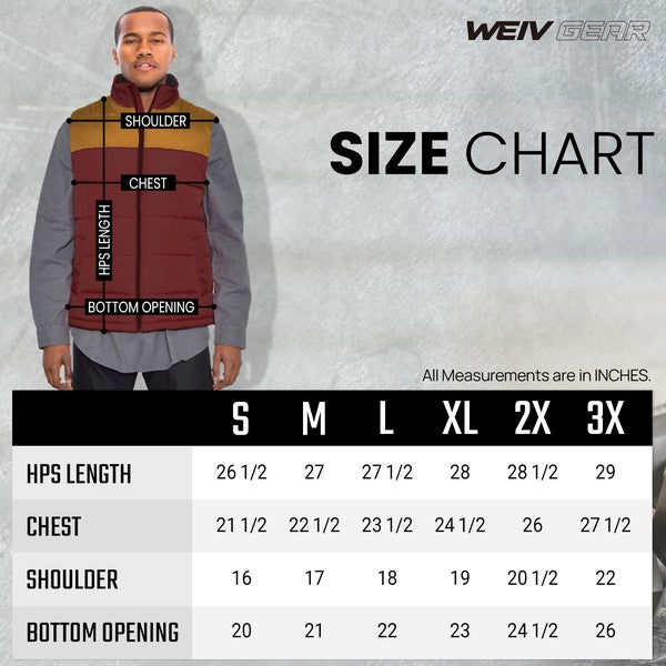 Men's padded Two Tone Puffer Vest