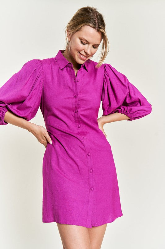 Kailee Half sleeve belted dress